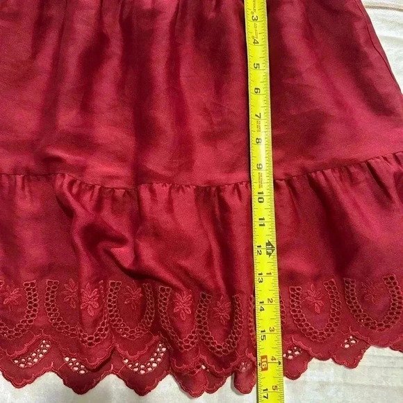 Madewell Red Mini Skirt Size Small NWT - Picture 7 of 8